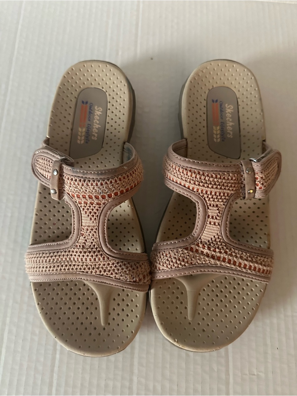 Skechers Outdoor Lifestyle Women’s Sandals Size 7 Taupe Sport Walking 40790S
